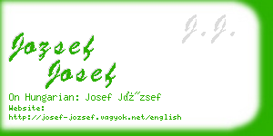 jozsef josef business card